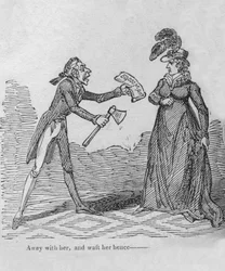 Bort med henne, og vift henne derfra ---, c1820.