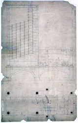 Babbage Engines En tegning av Charles Babbage