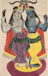 Balarama og Krishna, 1800-tallet.