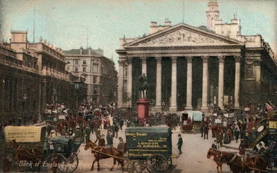 Bank of England og Royal Exchange, c1910