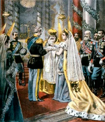 Dåpen til storfyrstinne Tatjana, datter av Nikolaj II av Russland, 1897
