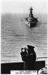 Battlecruiser HMS Hood under vårøvelser, 1937