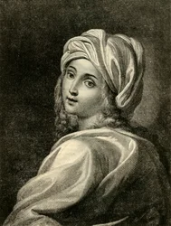 Beatrice Cenci etter maleriet av Guido Reni, 1882.