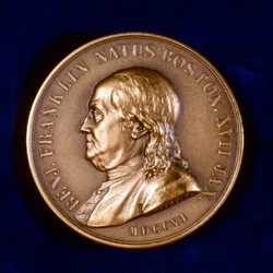 Benjamin Franklin , amerikansk vitenskapsmann, oppfinner og statsmann, 1806