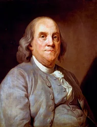 Benjamin Franklin , amerikansk statsmann, skriver og vitenskapsmann, 1778