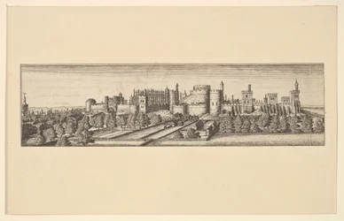 Berkshire, med Windsor Castle, etter 1666.