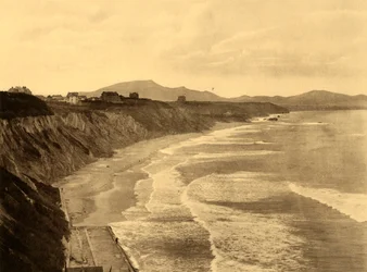 Biarritz - The Cote des Basques, c1930.