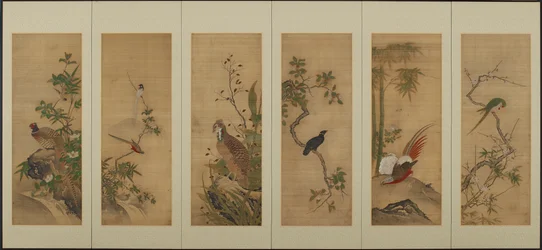 Fugler og blomster, Edo-perioden, 1700-tallet.