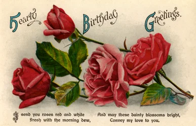 Bursdagskort, c1900-1929