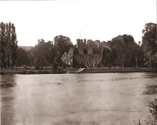 Bisham Abbey, ovenfor Marlow, Berkshire, 1894.