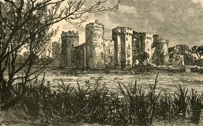 Bodiam slott, 1898.