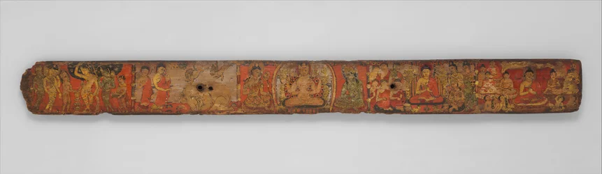 Bokomslag fra et manuskript av Ashtasahasrika Prajnaparamita Sutra, 10.-11. århundre.