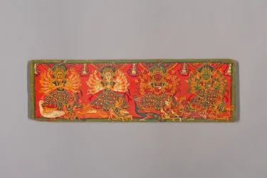 Bokomslag med fire Durgas, 1700-tallet.