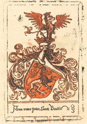 Bokskilt fra klosteret Ottobeuren, ca. 1500.