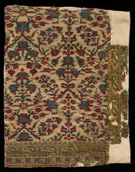 Border Fragment of a Shawl, sent 1700-tall - tidlig 1800-tall.