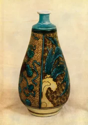 Flaske - japansk Kutani, sent på 1600-tallet, 1945.