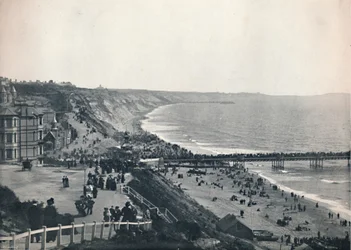 Bournemouth - Utsikt fra West Cliff, 1895