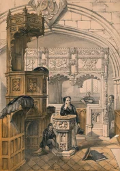 Boxgrove Church, Sussex, 1800-tallet.