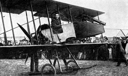 Britisk fly med hurtigskytspistol, første verdenskrig, 1914