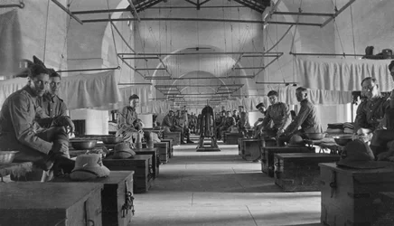 Britisk hærbrakke, Agra, India, 1916-1917