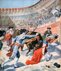 Tyrefekting i Madrid, Spania, 1894