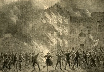 Brenning av Newgate, 1780, c1872.