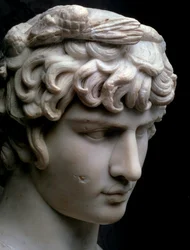 Byste av Antinous, midten av det 2. århundre e.Kr