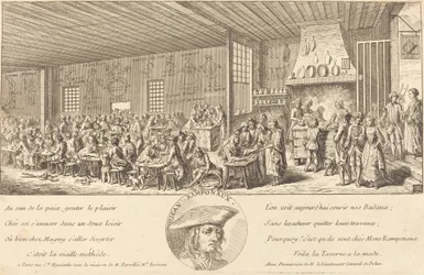 Kabaret av Ramponaux, ca. 1760.