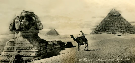 Kairo - Sfinxen og pyramidene, c1918-c1939.