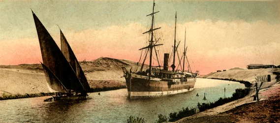 Canal of Suez - Kurven til el-Guersh, c1918-c1939.