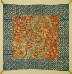 Baldakin med Dragon Among Flowers, slutten av 1100-tallet.