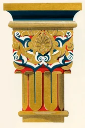 Capital of Columns, Court of Fishpond, 1907.