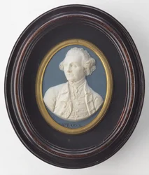 Kaptein James Cook Wedgwood portrettmedaljong, ca 1776
