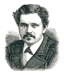 Kaptein Paul Boyton, 1848-1924, oppfinner av fordypningsdrakten, 1893