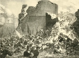 Erobringen av Calais av franskmennene under hertugen av Guise, 1558, 1890.