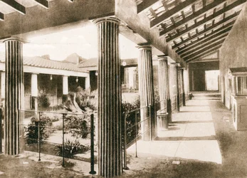 House of the Golden Cupids, Pompeii, Italia, ca 1900-tallet