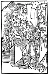 Cassandra, legendarisk trojansk prinsesse og profetinne, leverer en profeti