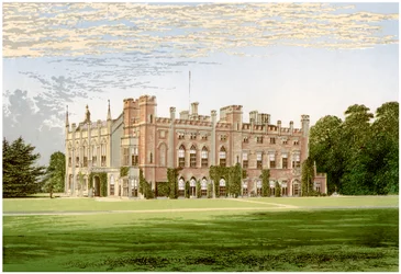 Cassiobury Park, Hertfordshire, hjemmet til jarlen av Essex, c1880