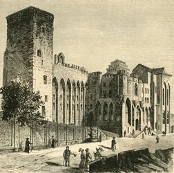 Pavenes slott, Avignon, 1890.