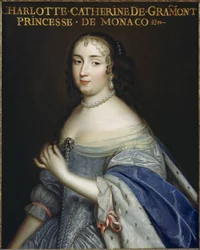 Catherine Charlotte de Gramont 1638-1678, prinsesse av Monaco og hertuginne av Valentinois, c1665.