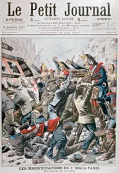 Kavaleriangrep under demonstrasjonen 1. mai i Paris, 1906