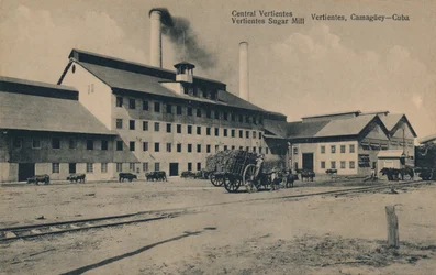 Central Vertientes sukkerfabrikk, Camaguey, Cuba, c1910
