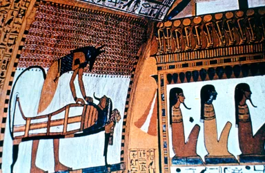 Kapellinteriør, Anubis, Theben, Egypt