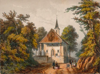 Chapelle de Guillaume-Tell, Küssnacht, midten av 1800-tallet.