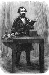 Charles Dickens 1812-70, engelsk forfatter og journalist, juli 1858