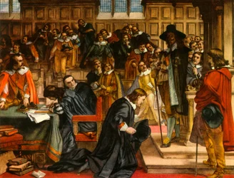 'Charles I og Speaker Lenthall', c1850, 1947.