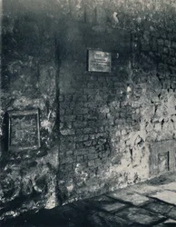 Charterhouse. Food-Hatch and Doorway of a Monks Cell, in the Cloister, 1925