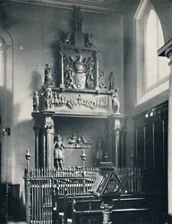 Charterhouse. Thomas Suttons-monumentet i kapellet, 1925