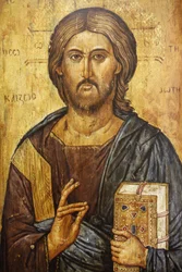Kristus Pantocrator-maleri Madrid Spania