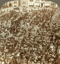Christianias største marked, Norge, ca 1905.